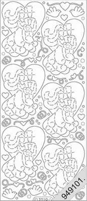 7019 - Transparent Glitzer - Doodles
