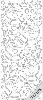 7020 - Transparent Glitzer - Doodles