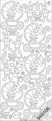 7021 - Transparent Glitzer - Doodles