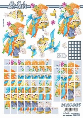 3D / Squares Bogen  630225
