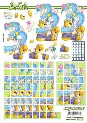 3D / Squares Bogen  630227