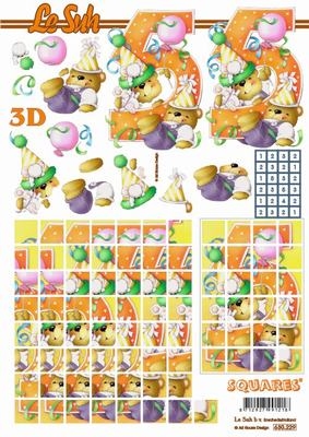 3D / Squares Bogen  630229