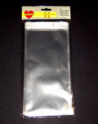 64007 - Plastik Beutel mit Klebestreifen.