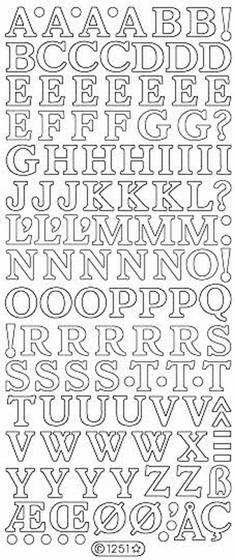 1251 - Letters / Cijfers
