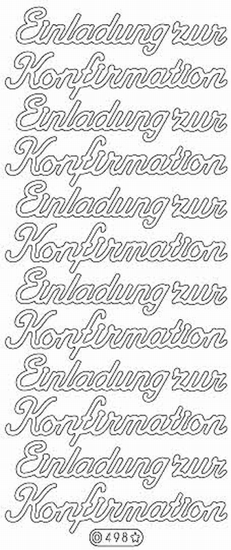 0498 - Einladung zur Konfirmation D