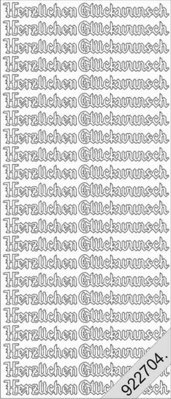 D 0432 - Herzlichen Glückwunsch Gothisch