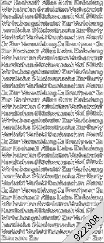 D 0442 - Zur Hochzeit usw.