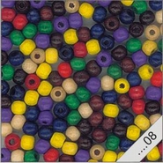 13xx08 - Holzkugelperlen Sortiert 5